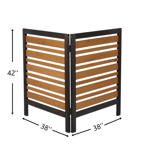 2-Panel Outdoor Air Conditioner Fence Screen