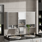 55 Inch Wall-Mount 3-in-1 Mirror Cabinet