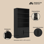 Rivington 40" Bookcase Cabinet