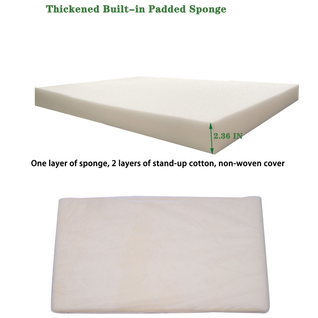 2PCS Set Outdoor Lounge Chair Cushion Replacement - Apple