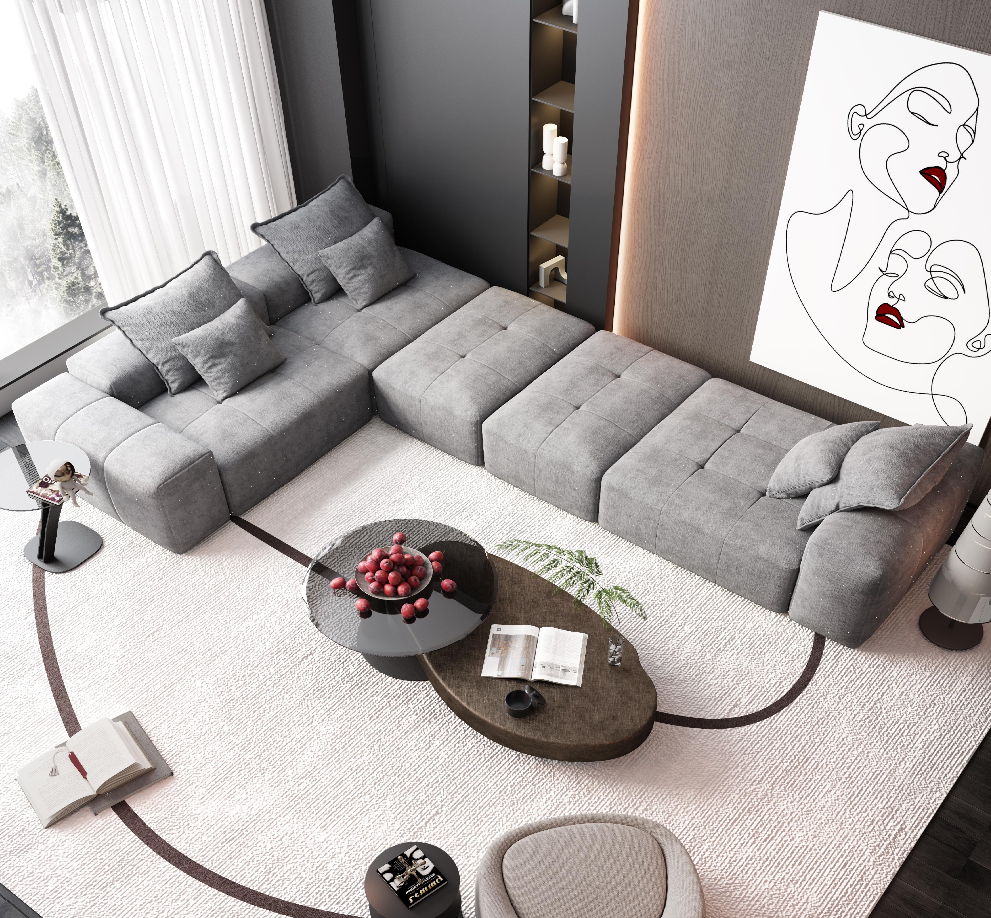 Modern Oversized Modular Sectional Sofa