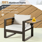 Aluminum Frame Large 4-Piece Outdoor Patio Furniture Set