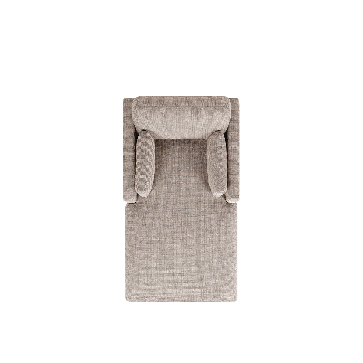 Knox 65" Modern Farmhouse Chaise Lounge Chair, Stone