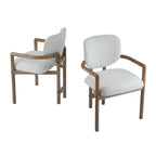 Dining Chairs Set of 2 Upholstered Arm Chairs