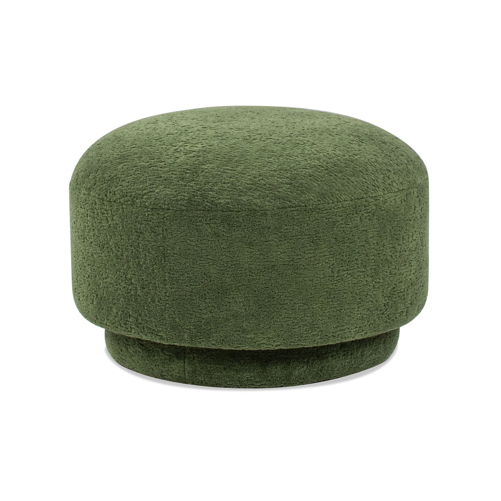Fuji 15" Mushroom Footstool Ottoman, Moss