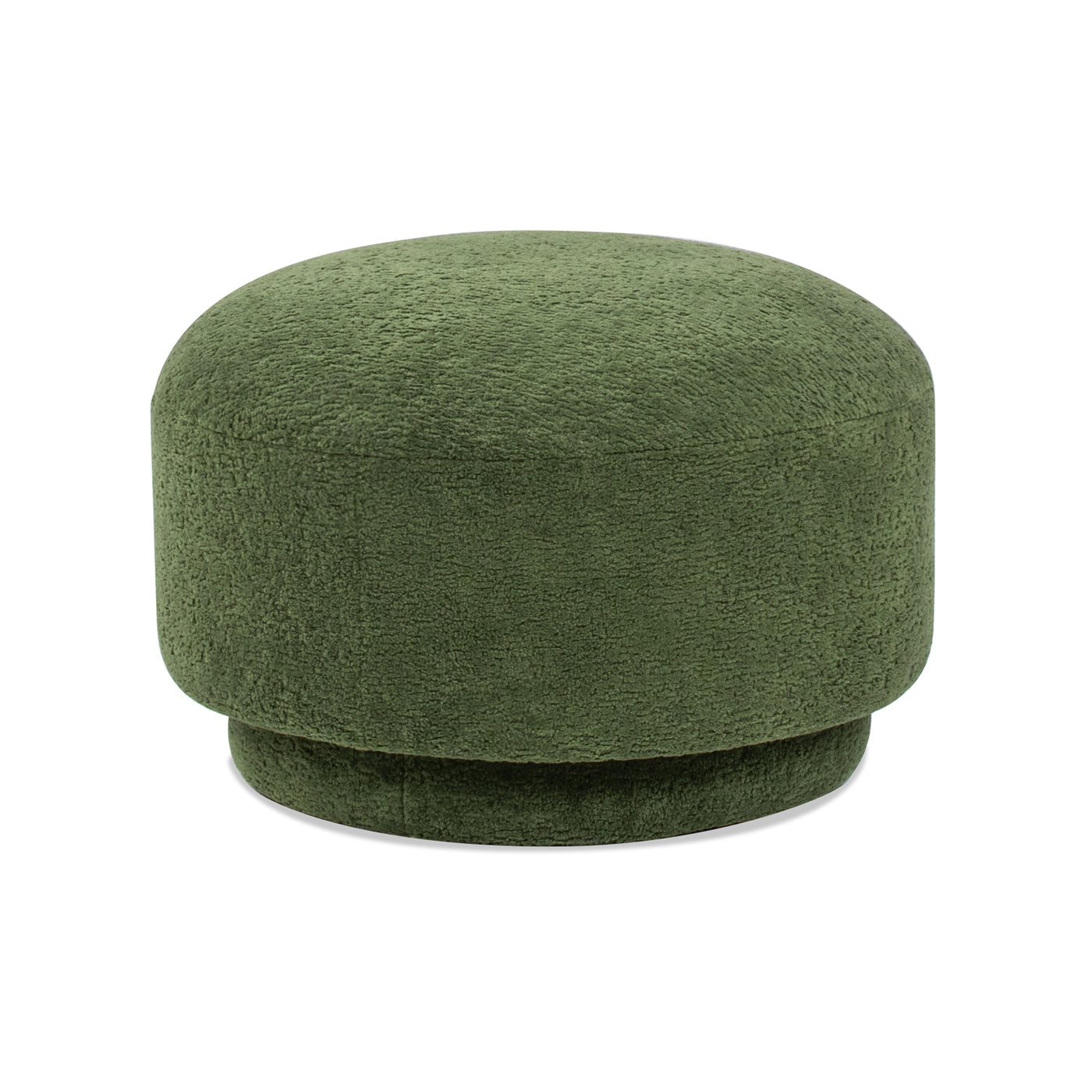 Fuji 15" Mushroom Footstool Ottoman, Moss
