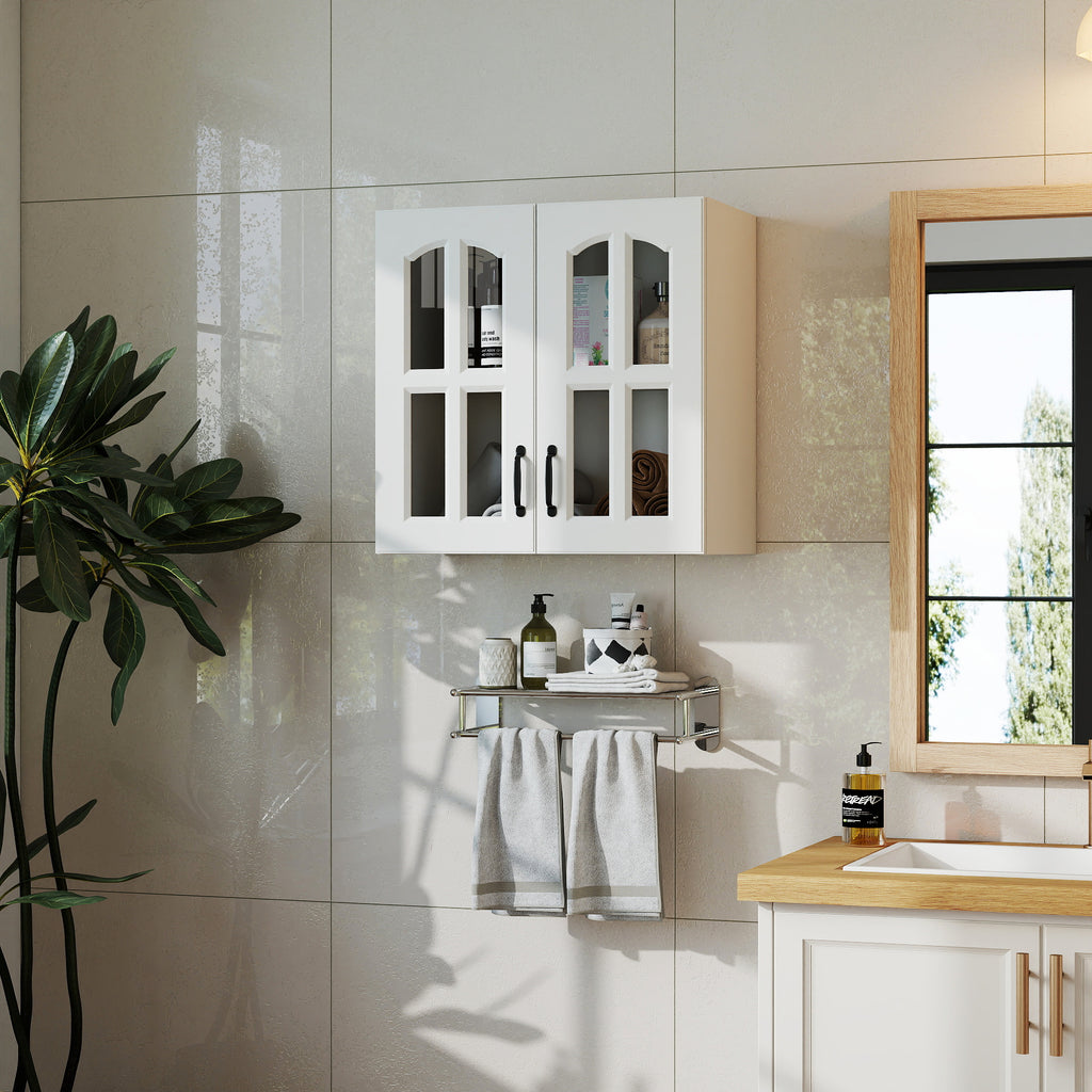 Wall Cabinet with Glass Doors