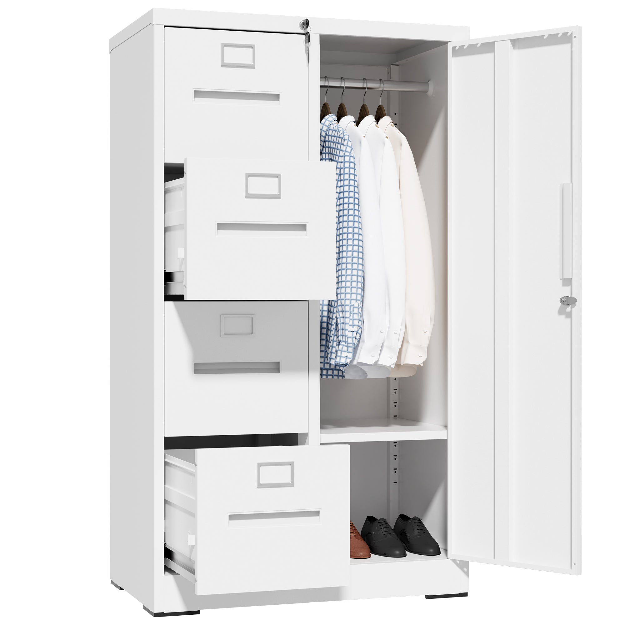 Metal Storage Vertical Filing Cabinet with Lock