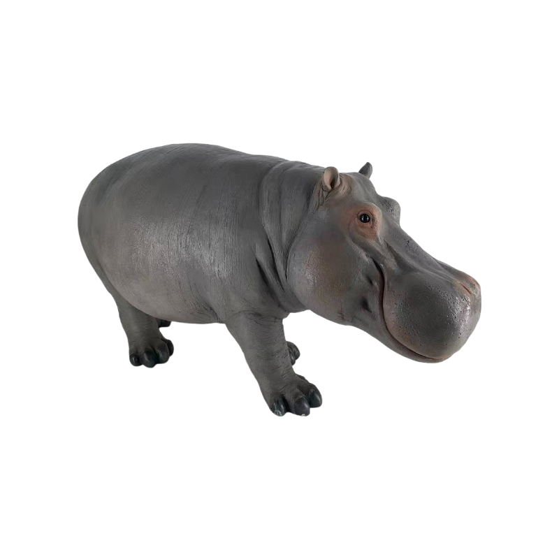 Weather Resistant Hippopotamus Garden Statue