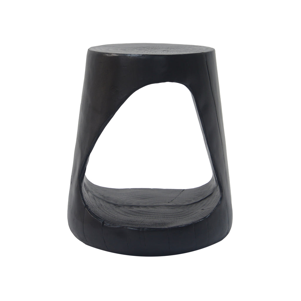 MGO Hollow Side Table, Wood-Like Texture
