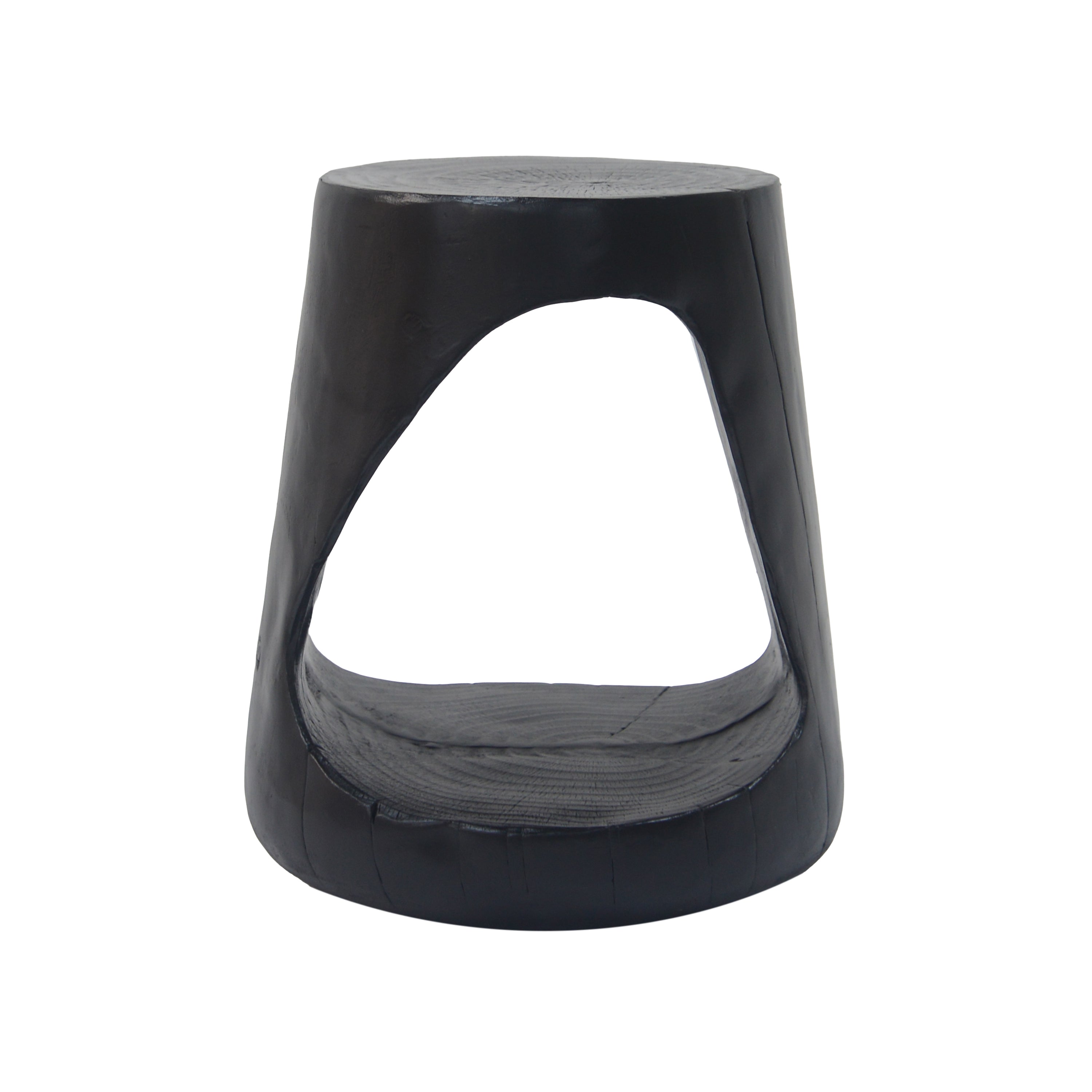 MGO Hollow Side Table, Wood-Like Texture