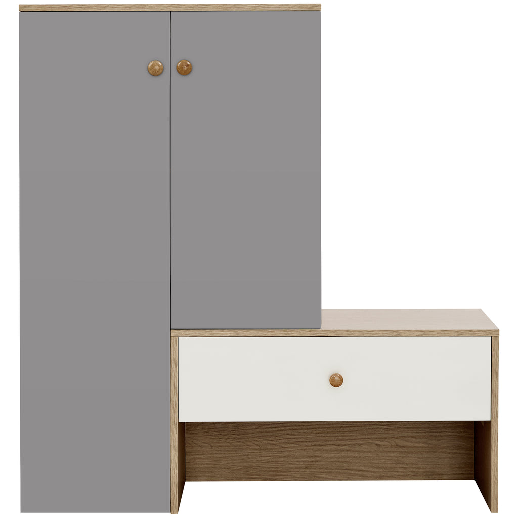 12 Pair Shoe Storage Organizer with Bench