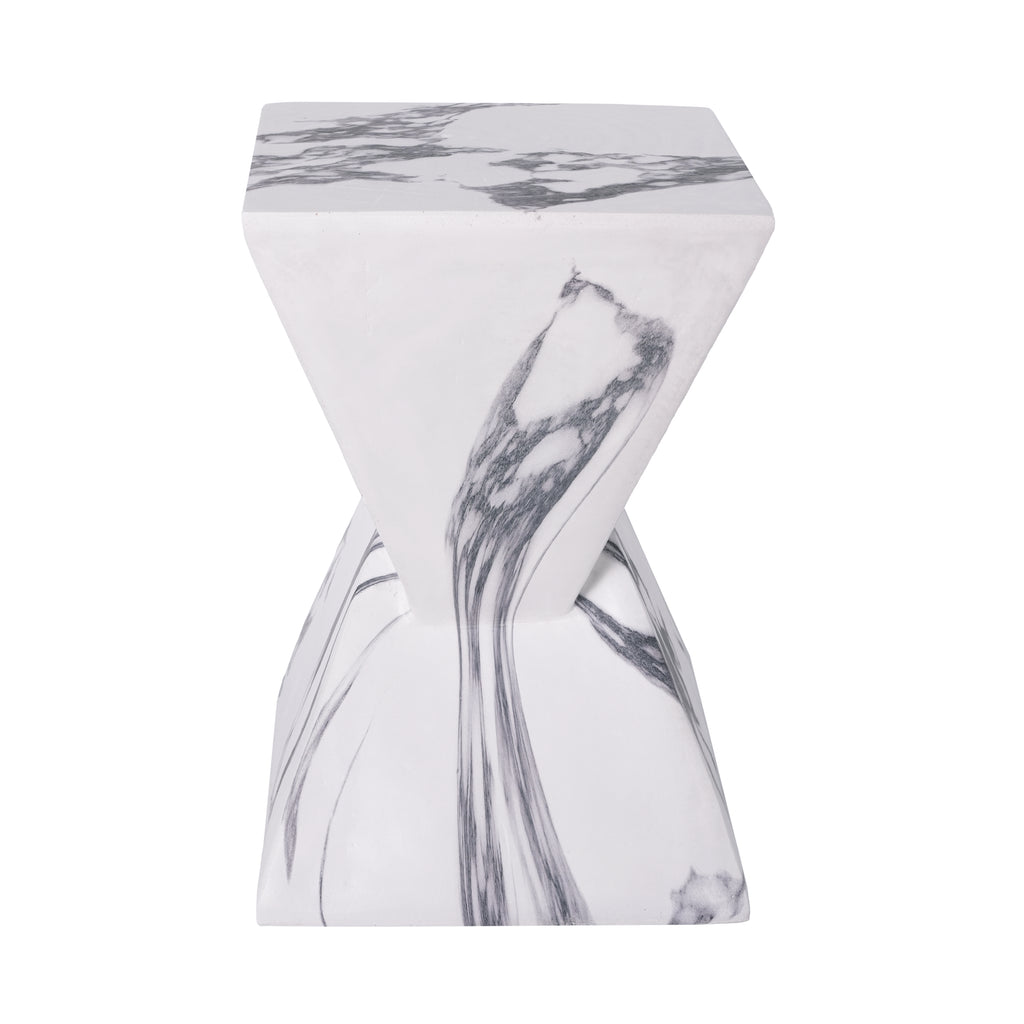 18.5"H Modern Outdoor Concrete Side Table