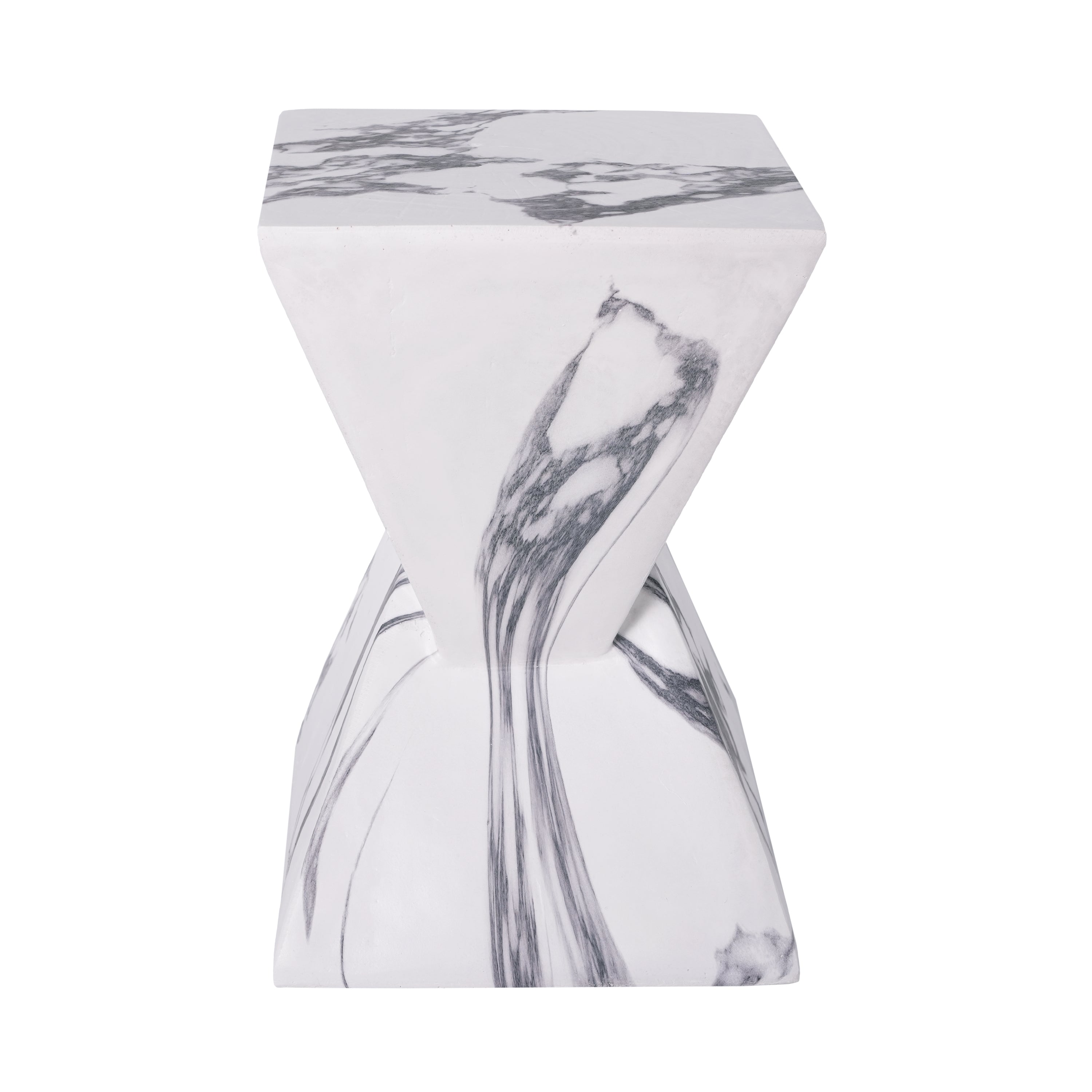 18.5"H Modern Outdoor Concrete Side Table