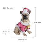 Christmas French Bulldog Statue