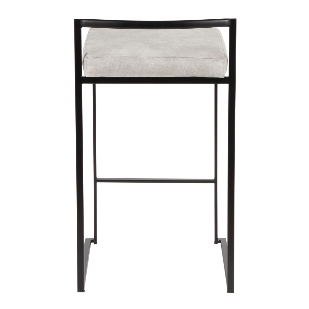 26" Contemporary Stackable Counter Stool Set