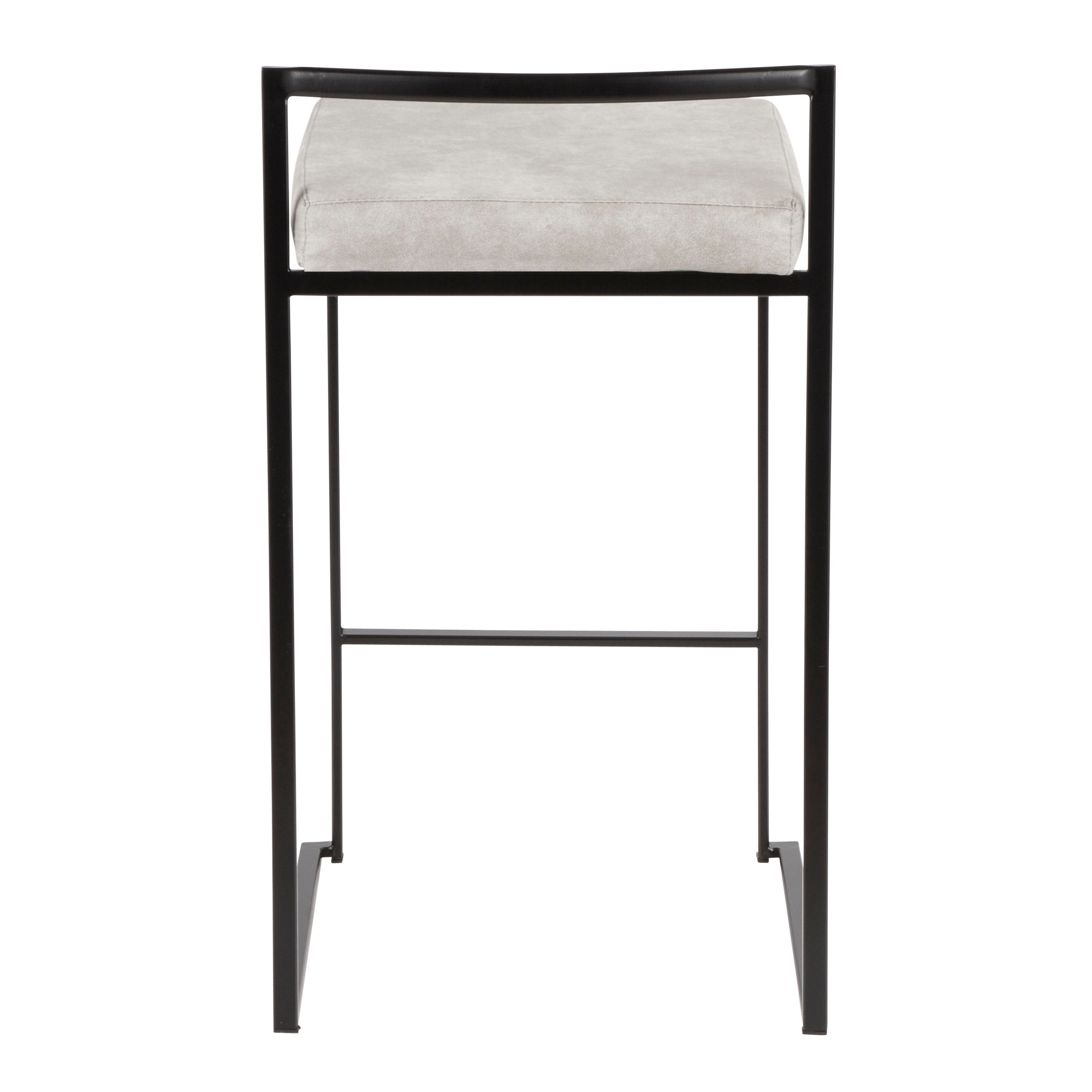 26" Contemporary Stackable Counter Stool Set