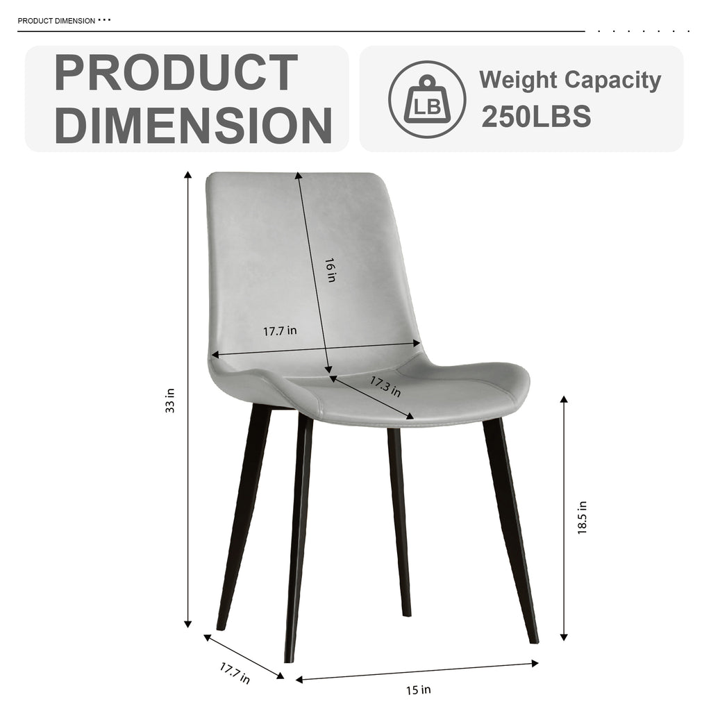 Modern Dining Chair Set of 4 Pieces with Floral Design