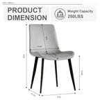 Modern Dining Chair Set of 4 Pieces with Floral Design