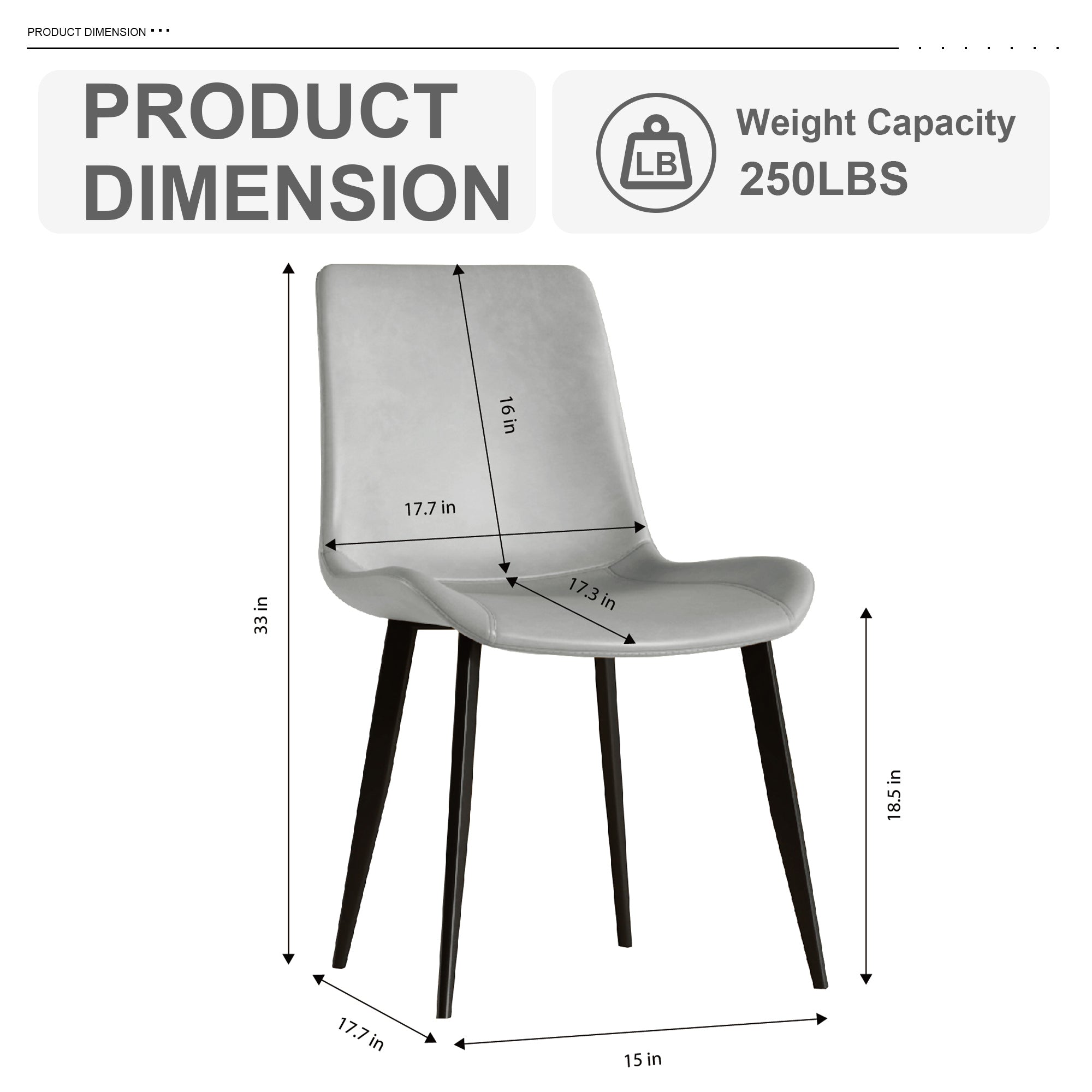 Modern Dining Chair Set of 4 Pieces with Floral Design