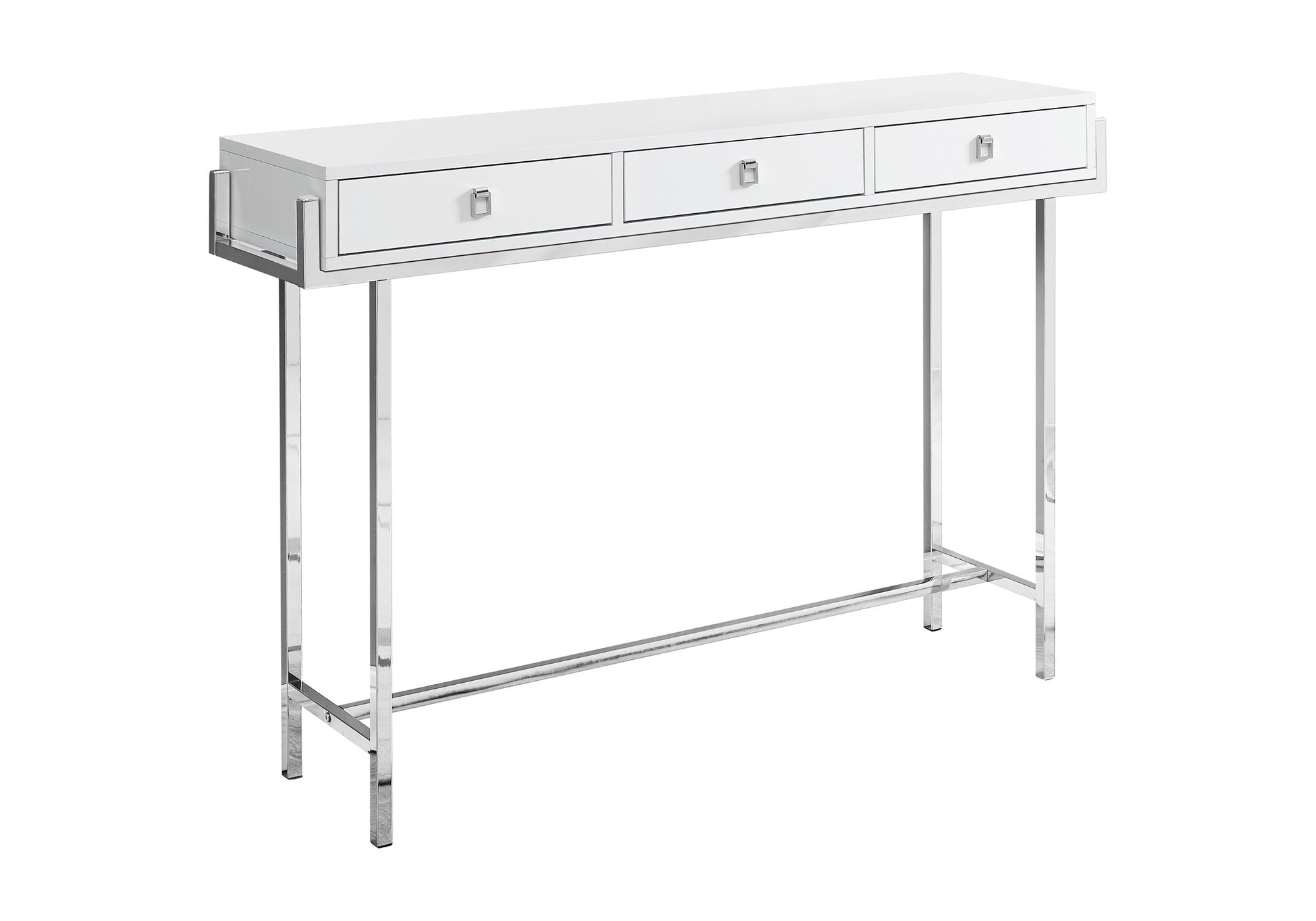 Accent Table in Glossy White Finish