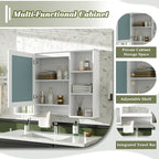 3-in-1 Bathroom Mirror Cabinet - 41-inch Wall Mounted