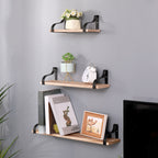 Floating Shelves, Long Wall Shelves Set of 3