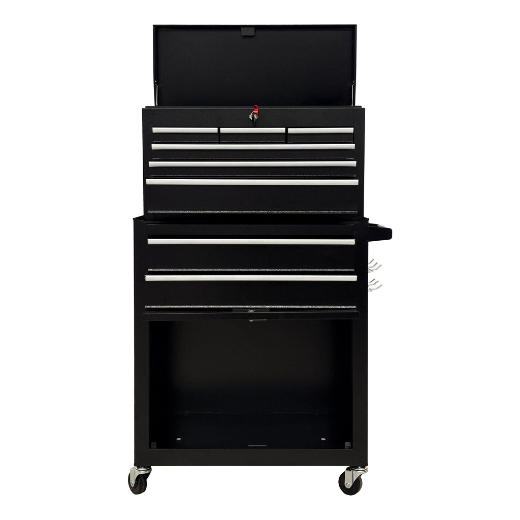 8-Drawer High-Capacity Rolling Tool Chest, Black