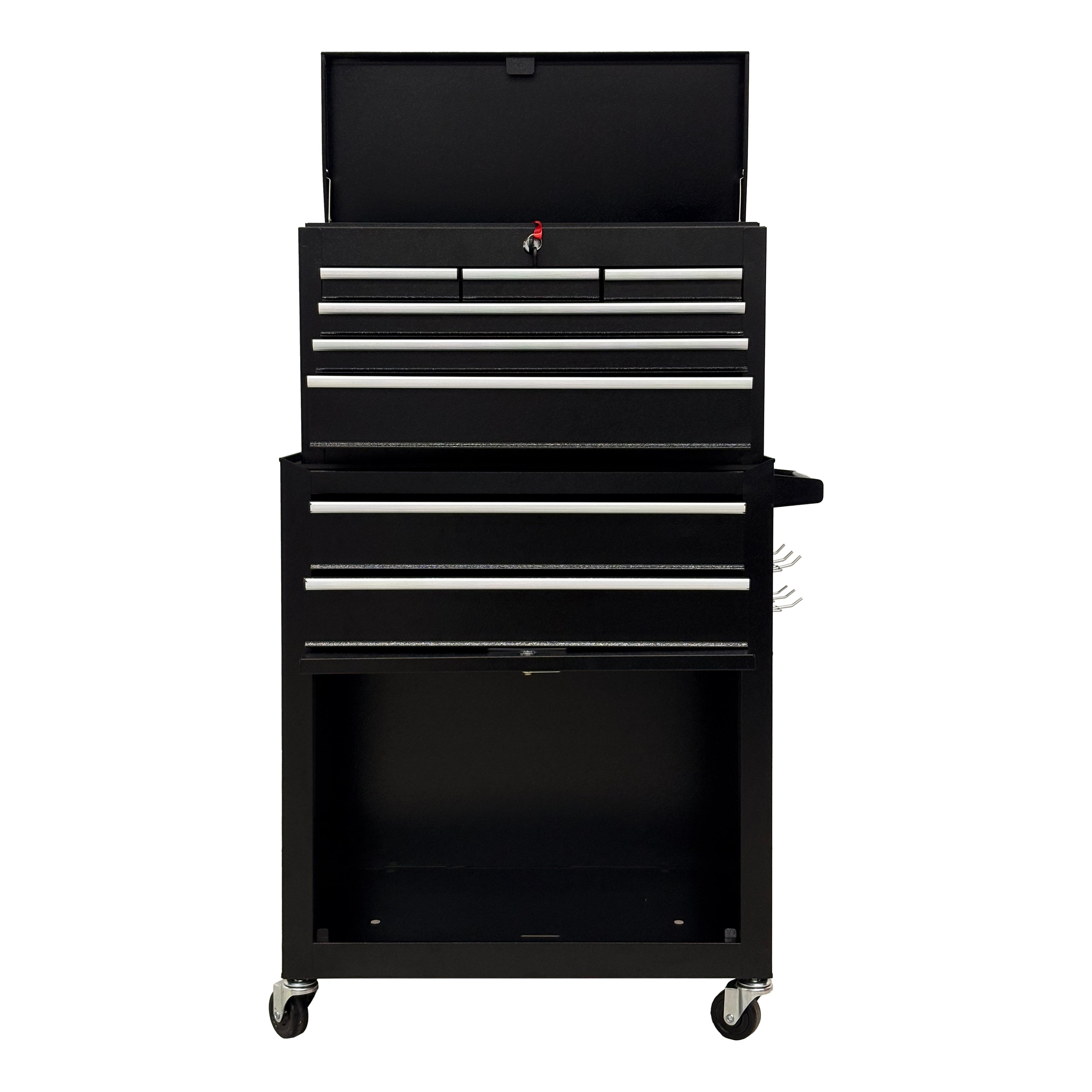 8-Drawer High-Capacity Rolling Tool Chest, Black