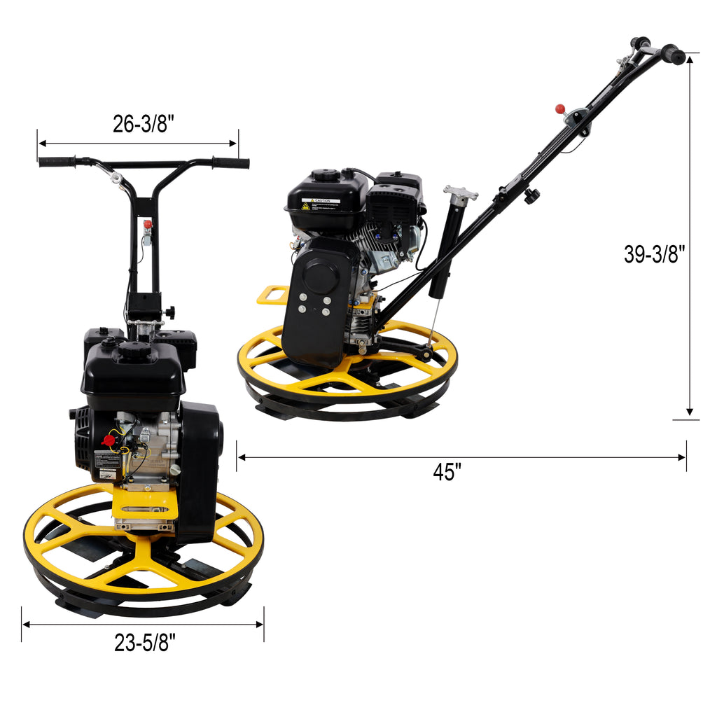 Power Trowel, 22.5" Walk-Behind Cement Trowel