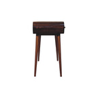 Solid Wood London Arch Writing Desk, 2-Drawers, Chestnut