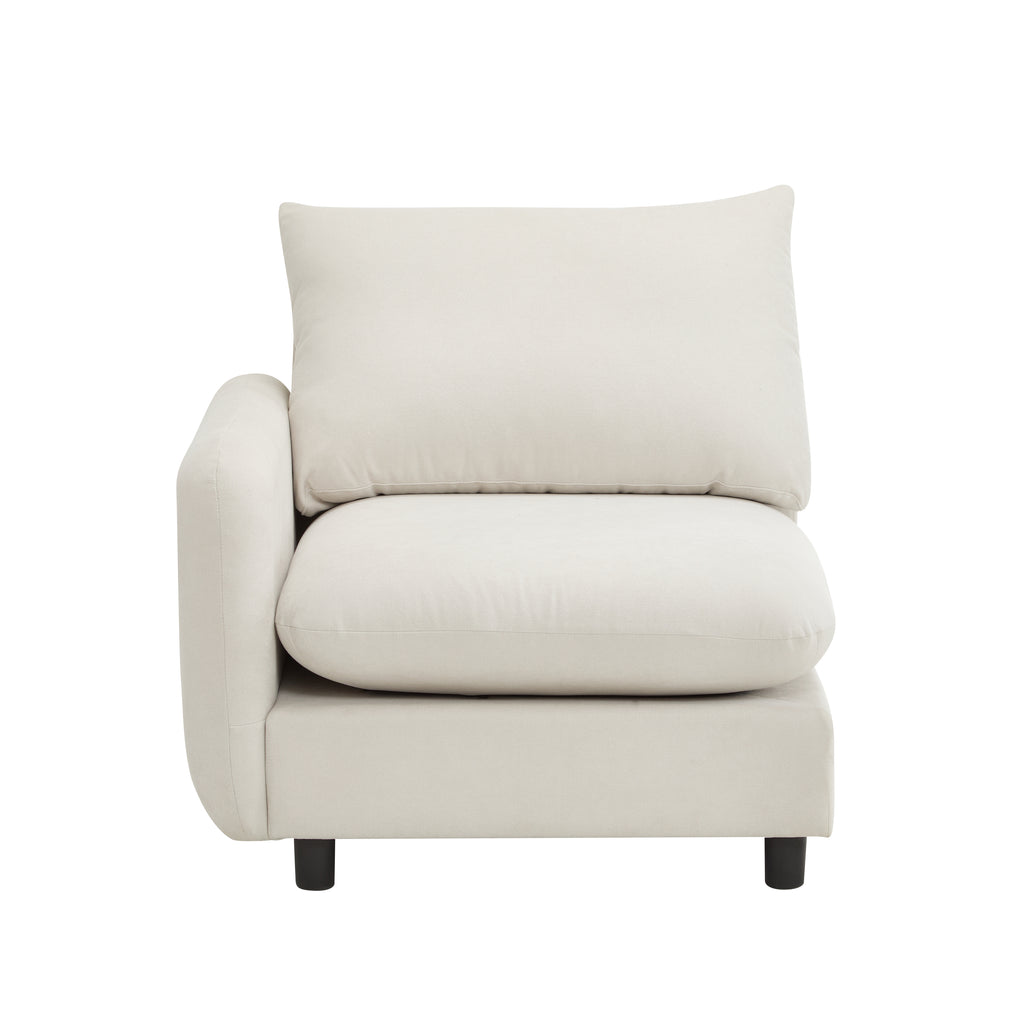 69 in. 2-Seats Modular Sectional Sofa Corner Chair