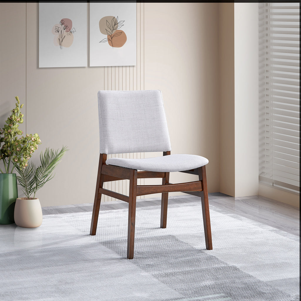 Gusto Mid-Century Modern Fabric Dining Chair (Set of 2)