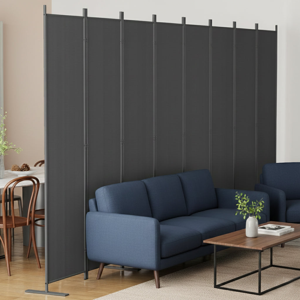 Room Divider 8-Panel Folding Privacy Screen