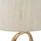 D14x28.5" Oval Shape Cut Out Metal Table Lamp