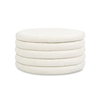Fuji 36" Round Upholstered Storage Cocktail Ottoman