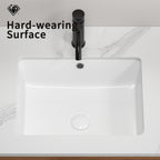 Rectangular Undermount Bathroom Sink