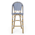 29.5" Outdoor PE Rattan French Barstool