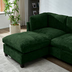 96.5" Sectional Couch for Living Room with Ottoman