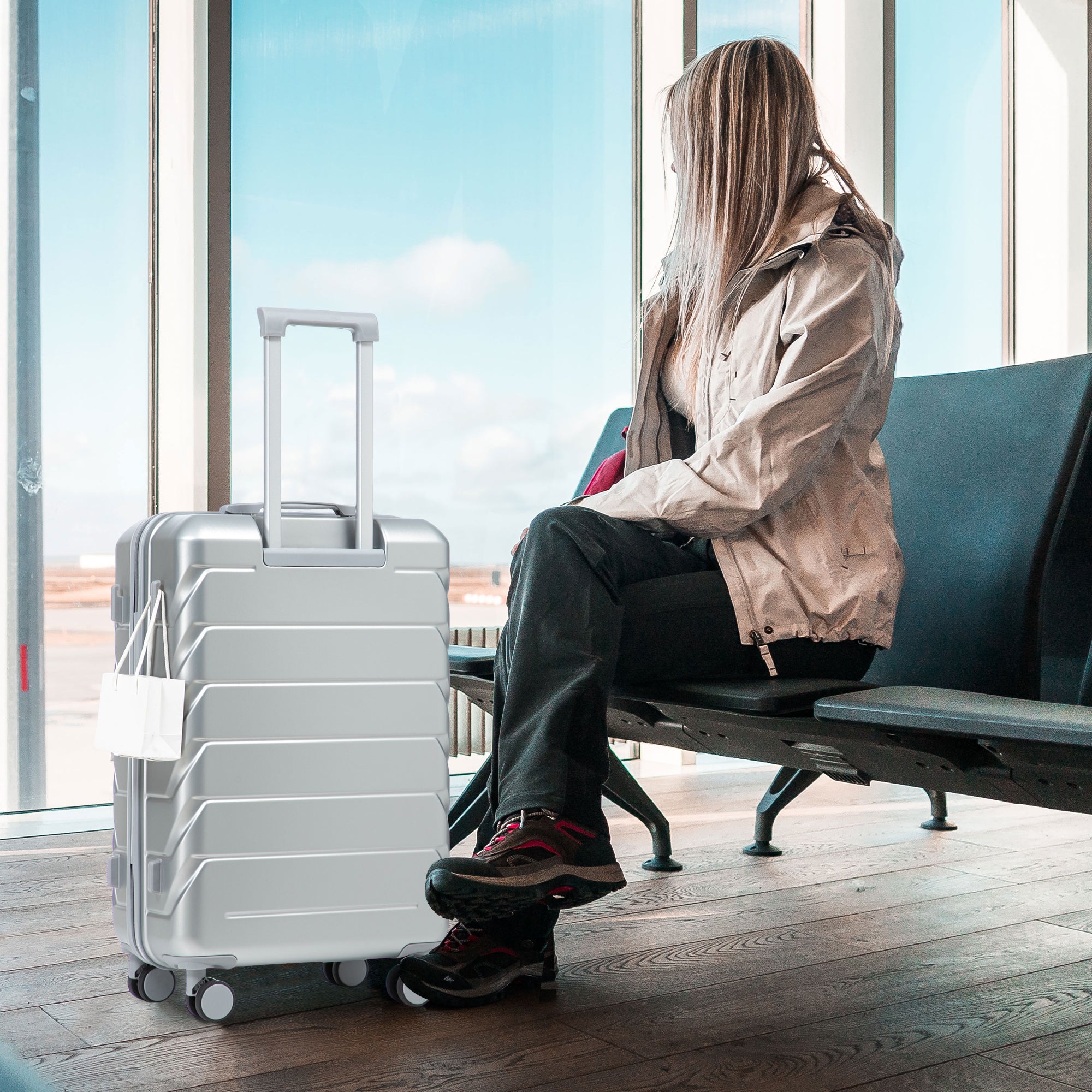 3 Piece ABS Spinner Wheel Luggage Set