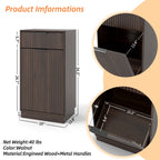 10-Gallon Woodgrain Tilt-Out Trash Can Cabinet