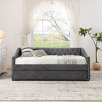 Twin Size Daybed with USB Charging & Pull-out Extendable Bed