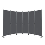 Room Divider 6-Panel - Black