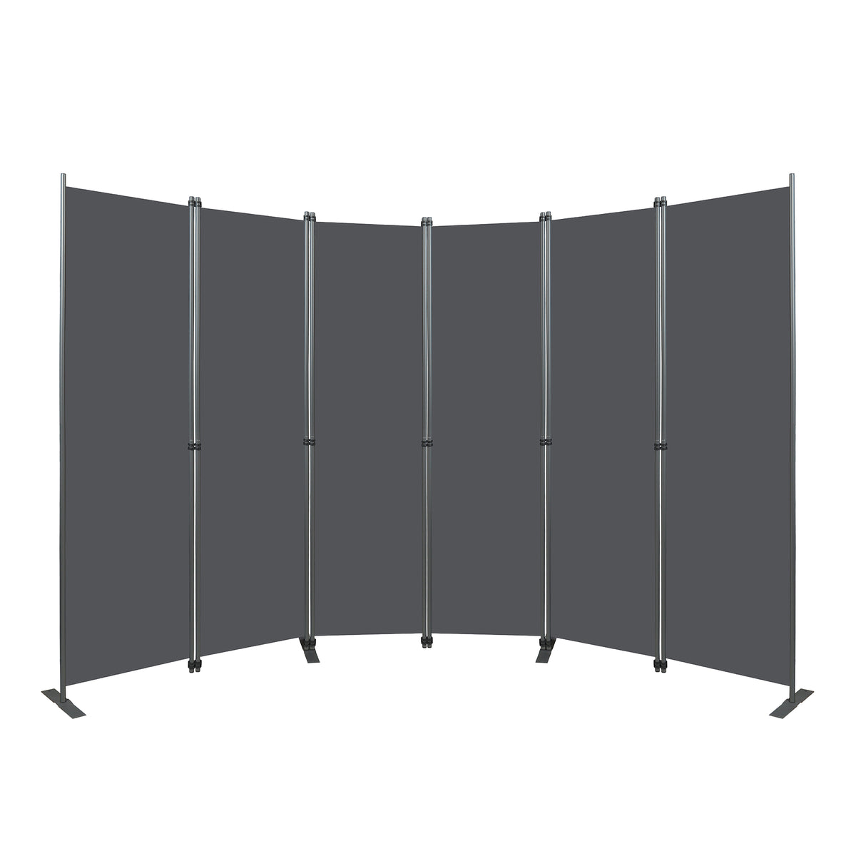Room Divider 6-Panel - Black