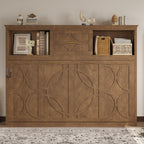 Twin Size Murphy Bed with Charging Station and Drawer