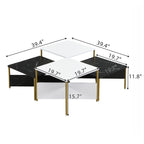 Modern Nesting Coffee Tables Set of 4 - Mid Century Modern Design