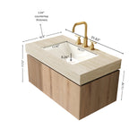 MURI 36" Bathroom Vanity & Sink