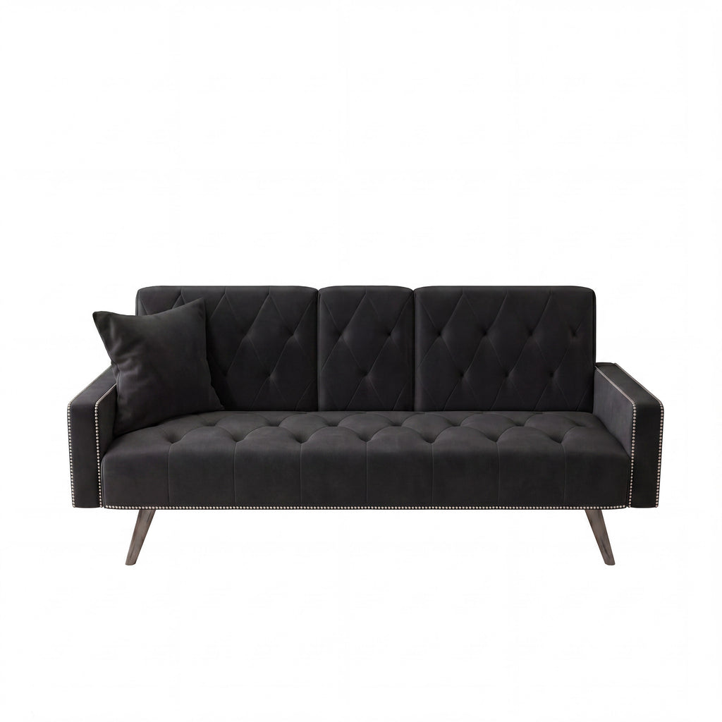 1730 Sofa Bed Armrest with Nail Head Trim