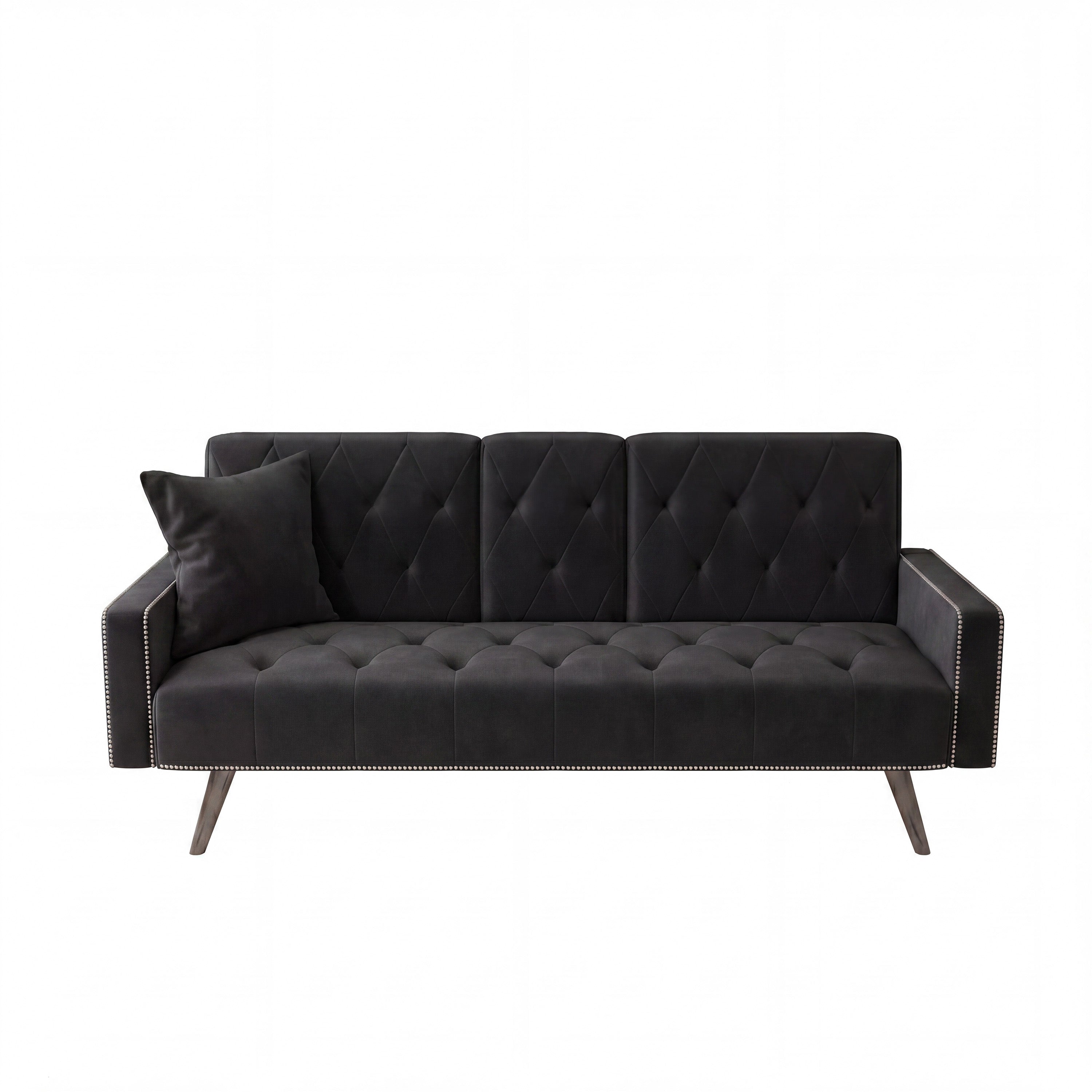 1730 Sofa Bed Armrest with Nail Head Trim
