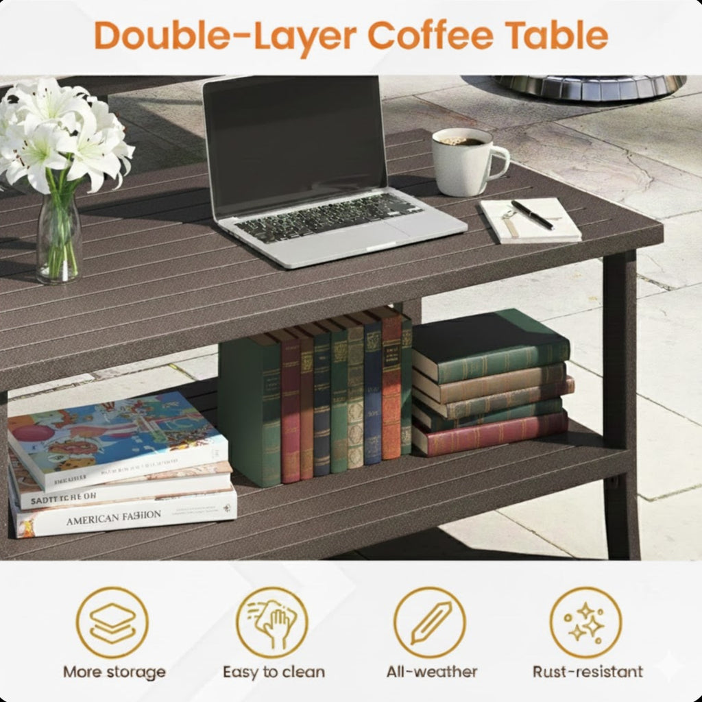 2 Piece Outdoor Patio Set